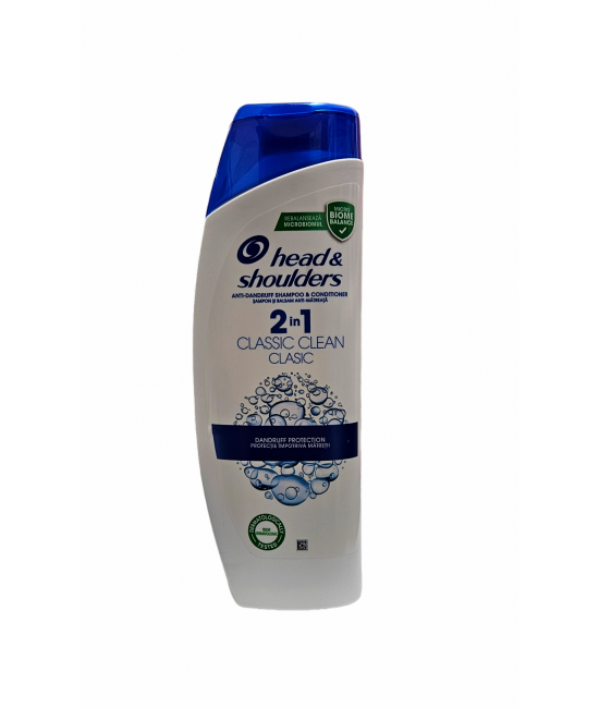 Head & Shoulders Classic 2in1 360мл. Шампоан против пърхот и балсам