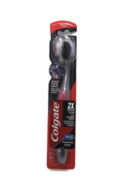 Colgate Charcol 360 четка за зъби с Активен въглен 