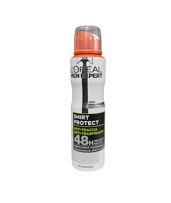 Loreal Men Expert Shirt Protect 150мл. Спрей против изпотяване Loreal Men Expert Shirt Protect 150мл. Спрей против изпотяване